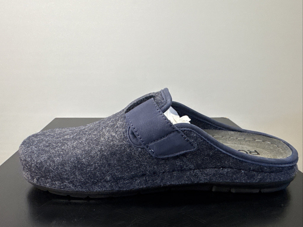 Rohde Herren Filz Pantolette Gr. 41 Ocean Pantoffel Weite G 6741