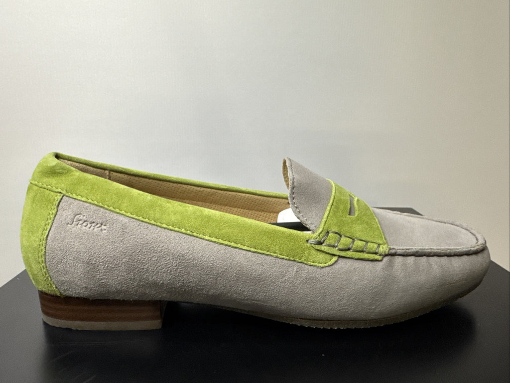 Sioux Corbina Slipper Gr. 4,5 Grau Damenschuhe Leder