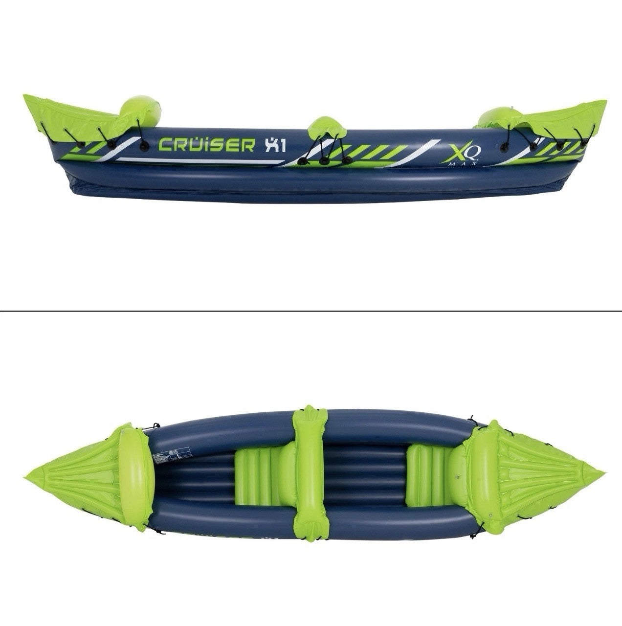 Aufblasbares  Kayak + Paddel Polypro Inflatable Kayak Freizeitkayak 2 Personen