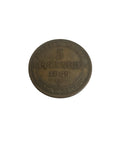 Sachsen Dresden 5 Pfennig 1869 B Kupfer Original Münze