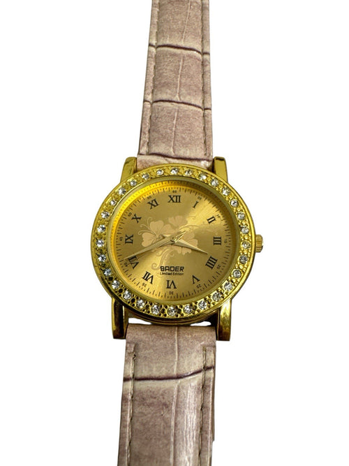 Bader Damenuhr Damen Armbanduhr Gold Hellrosa Limited Edition 
