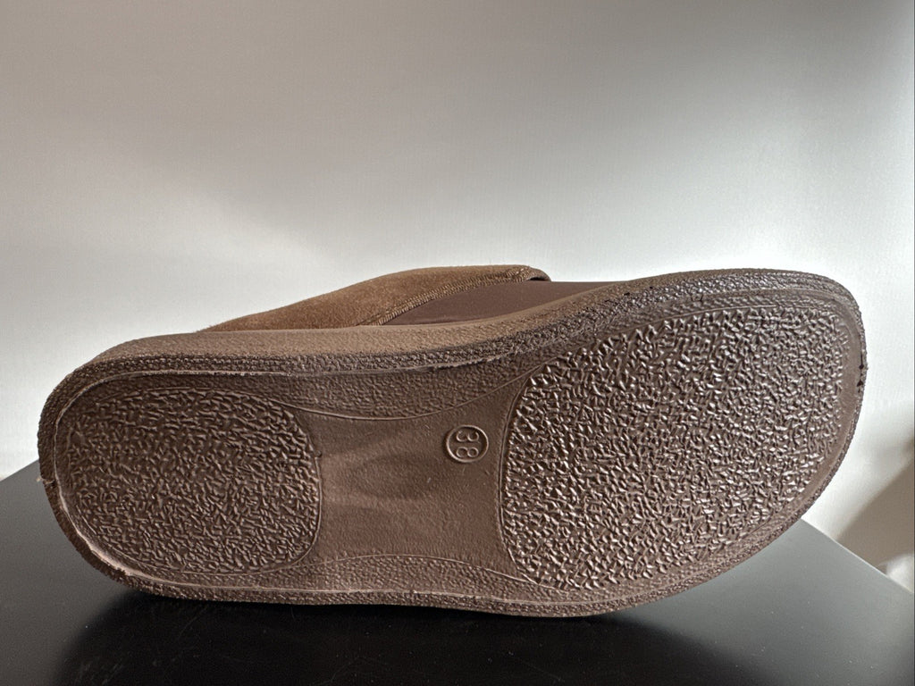 Fischer Markenschuh Herren Pantoffel Gr. 38 Halbschuh Braun