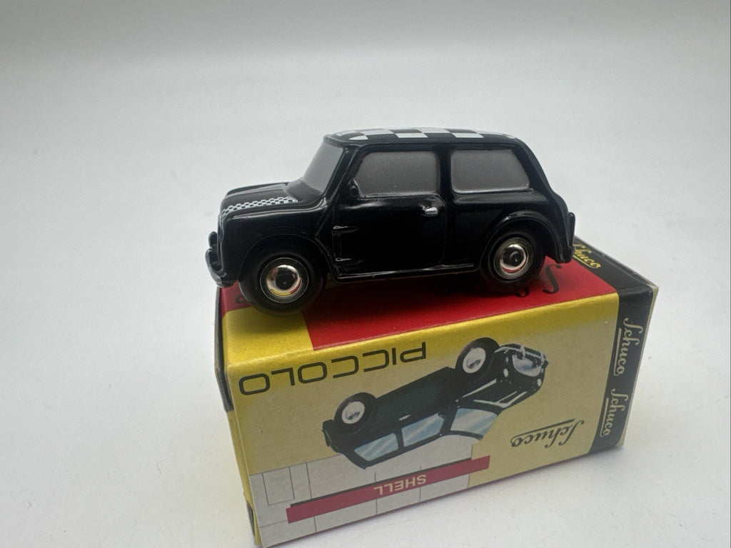 Schuco Piccolo Austin Mini Cooper schwarz weiß 1:90 in OVP Black & White #7