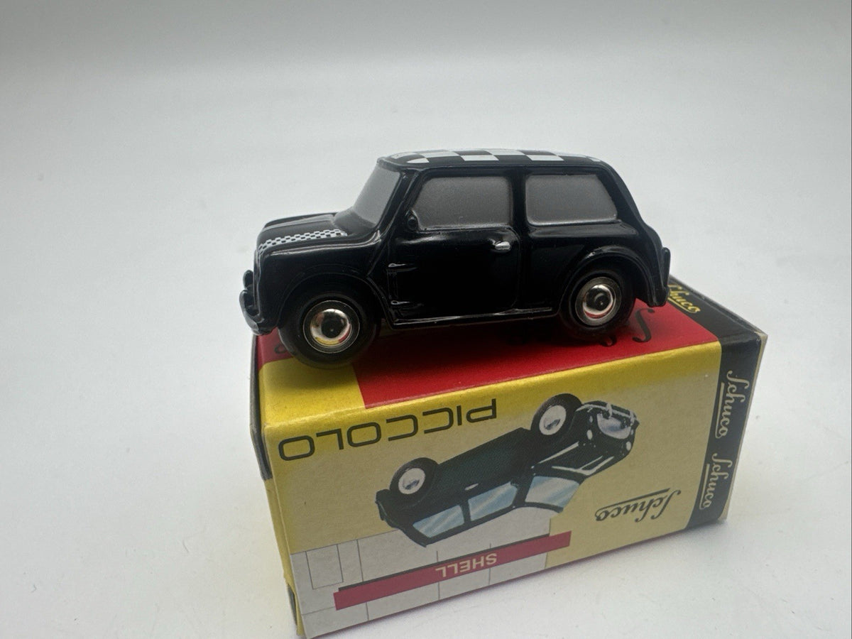 Schuco Piccolo Austin Mini Cooper schwarz weiß 1:90 in OVP Black & White #7