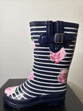 Beck Damen Gummistiefel Gr. 37 Regenstiefel Stiefel Stripes