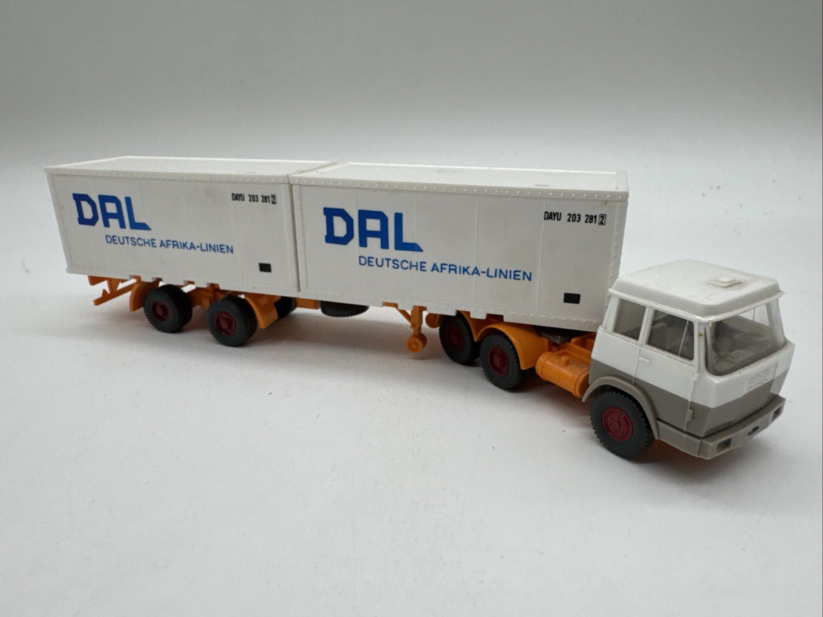 Wiking H0: Hanomag Henschel Containersattelzug Nr. 521 (GK 521) DAL #633
