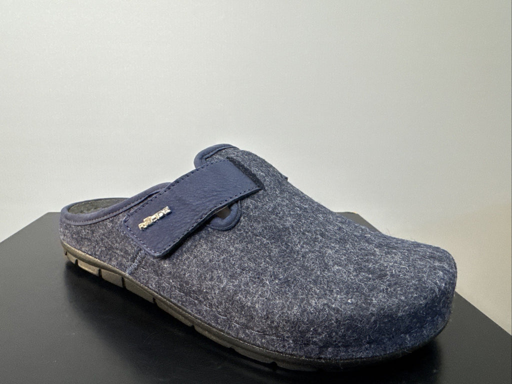 Rohde Herren Filz Pantolette Gr. 42 Ocean Pantoffel Weite G 6741