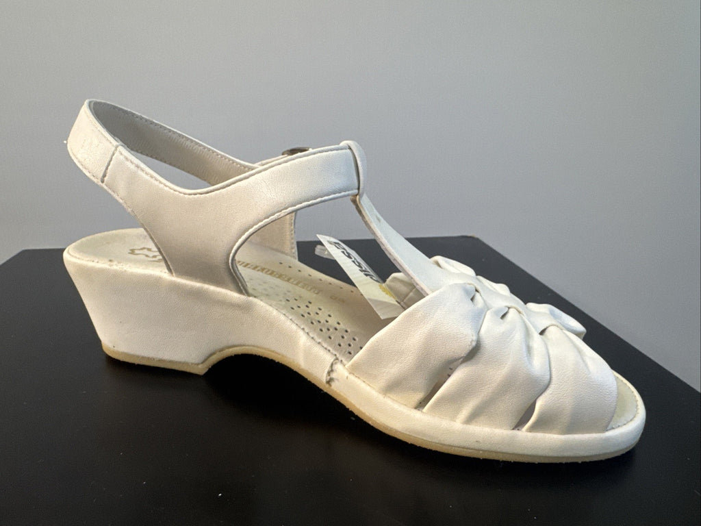 Rohde Sandalette Gr. 4 Damen Weiß Leder