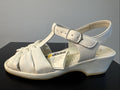 Rohde Sandalette Gr. 4 Damen Weiß Leder