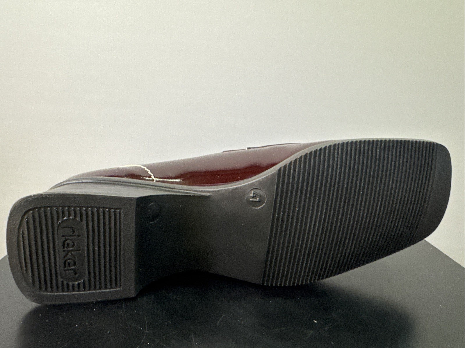 Rieker Halbschuh Gr. 41 Damen Leder Rot