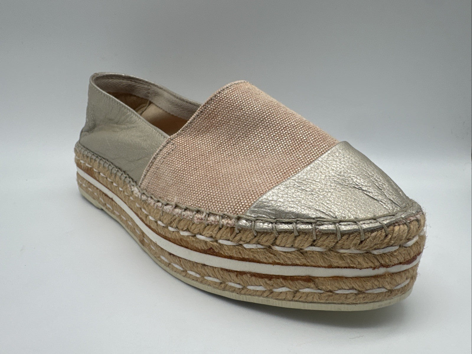 Videoretta Damenschuh Gr. 37 Leder Silber 