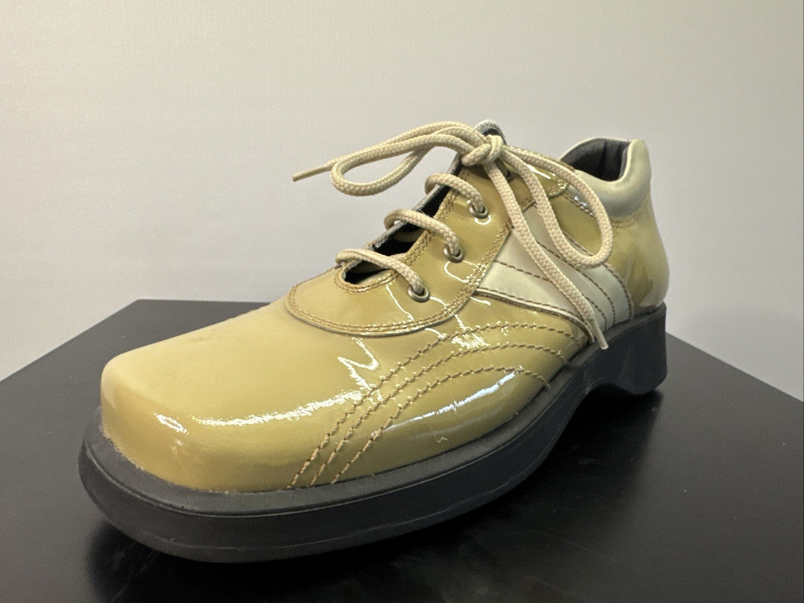 Trettal Halbschuh Damen Gr. 36 Leder Beige 