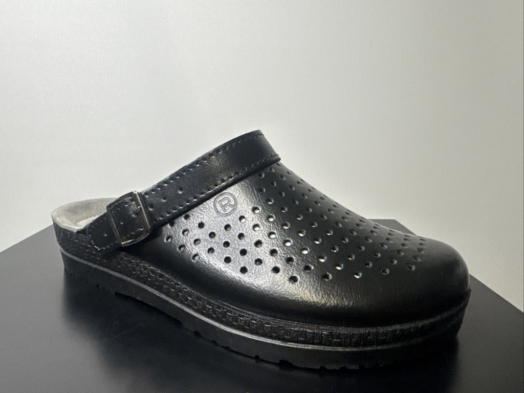 Rohde Herren Pantolette Gr. 41 Schwarz Pantoffel 1514