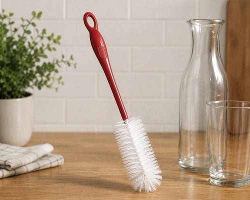 10Stk Profissimo Flaschenbürste Reinigungsbürste 36 cm Rot
