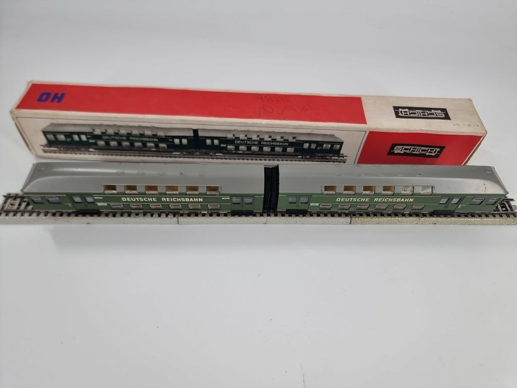 Schicht VEB H0 5452531/426/46 Doppelstockzug Mittelteil 2Tlg OVP