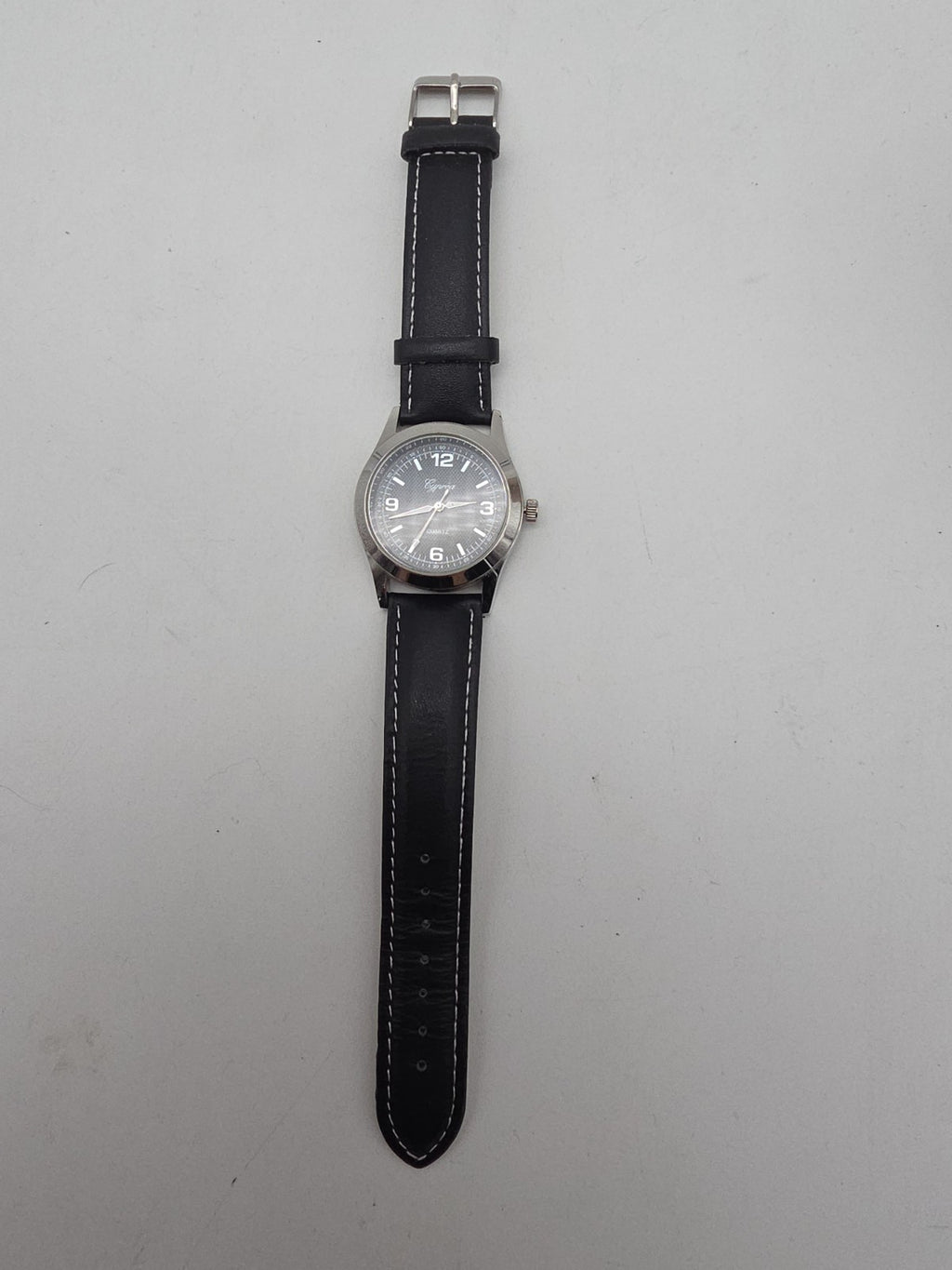 Cyprèa Herren Armbanduhr – Quarz – Edelstahl – Schwarzes Zifferblatt –...