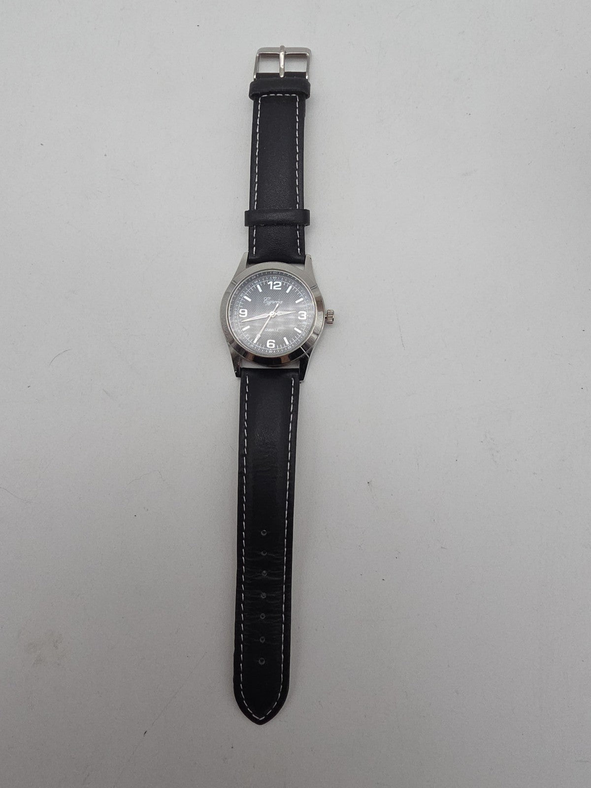 Cyprèa Herren Armbanduhr – Quarz – Edelstahl – Schwarzes Zifferblatt –...