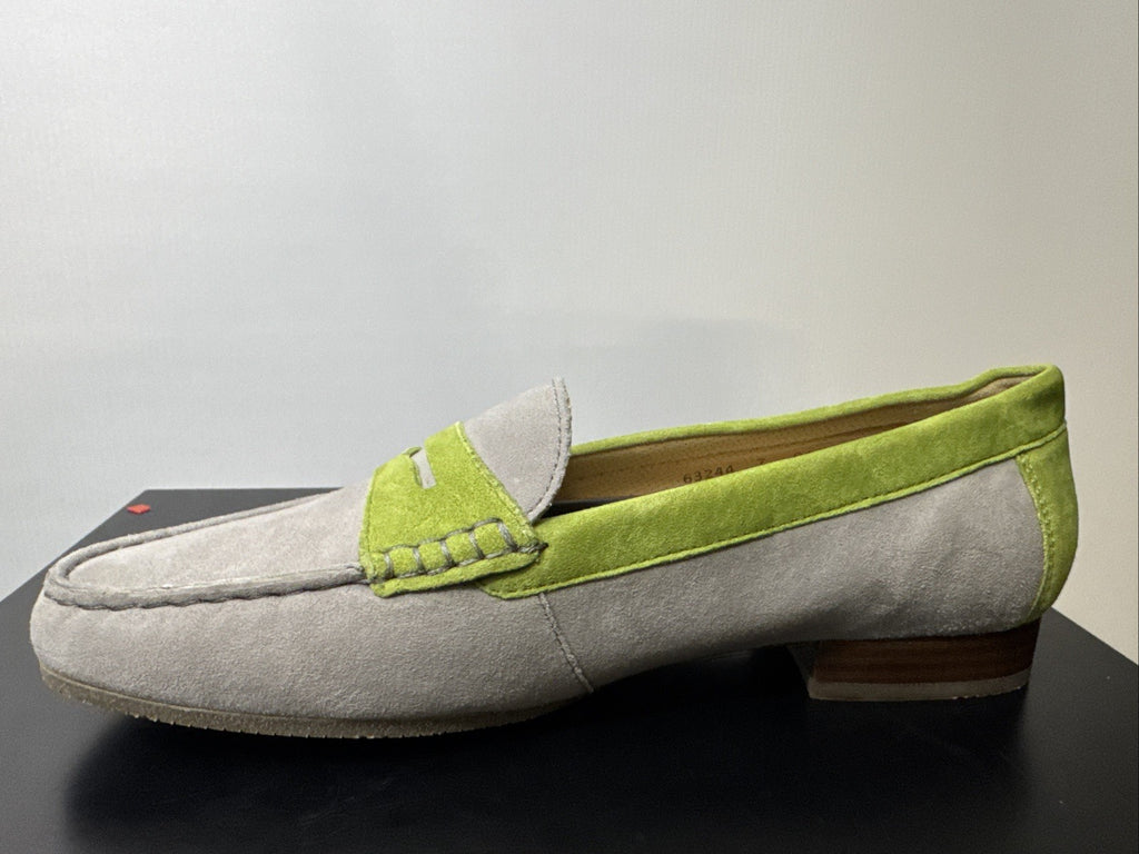 Sioux Corbina Slipper Gr. 7 Grau Damenschuhe Leder