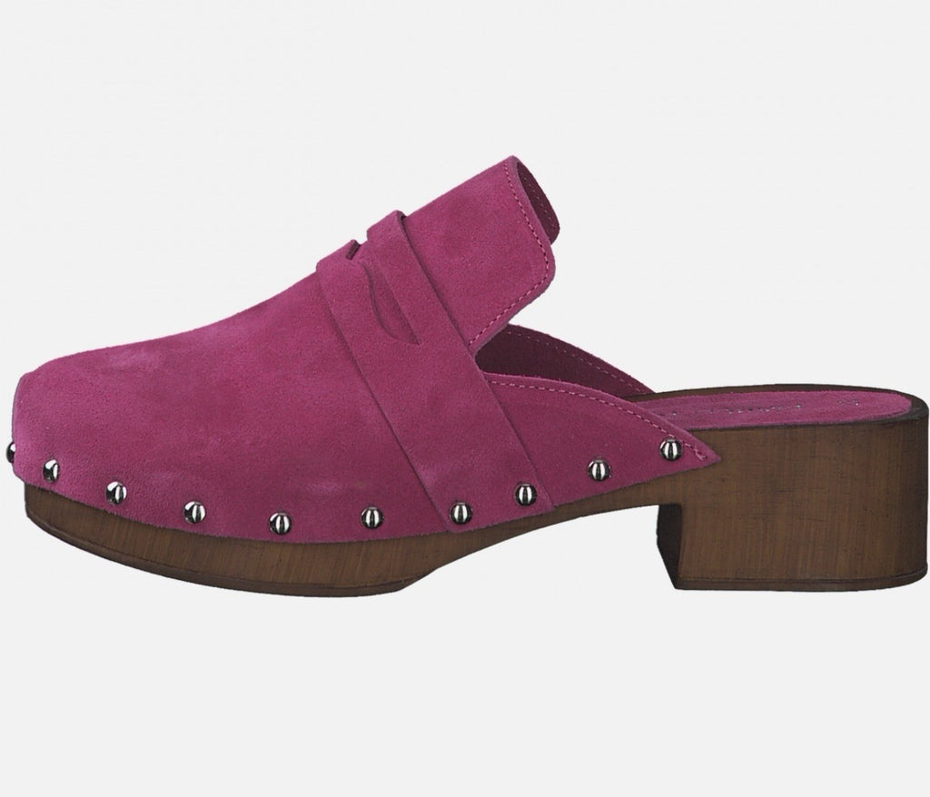 Marco Tozzi Damen Cloqs Pantolette Gr. 36 Fuxia