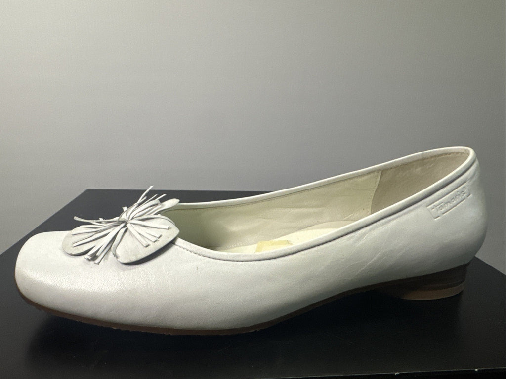 Tamaris Pumps Gr. 39 Damen Weiß Leder