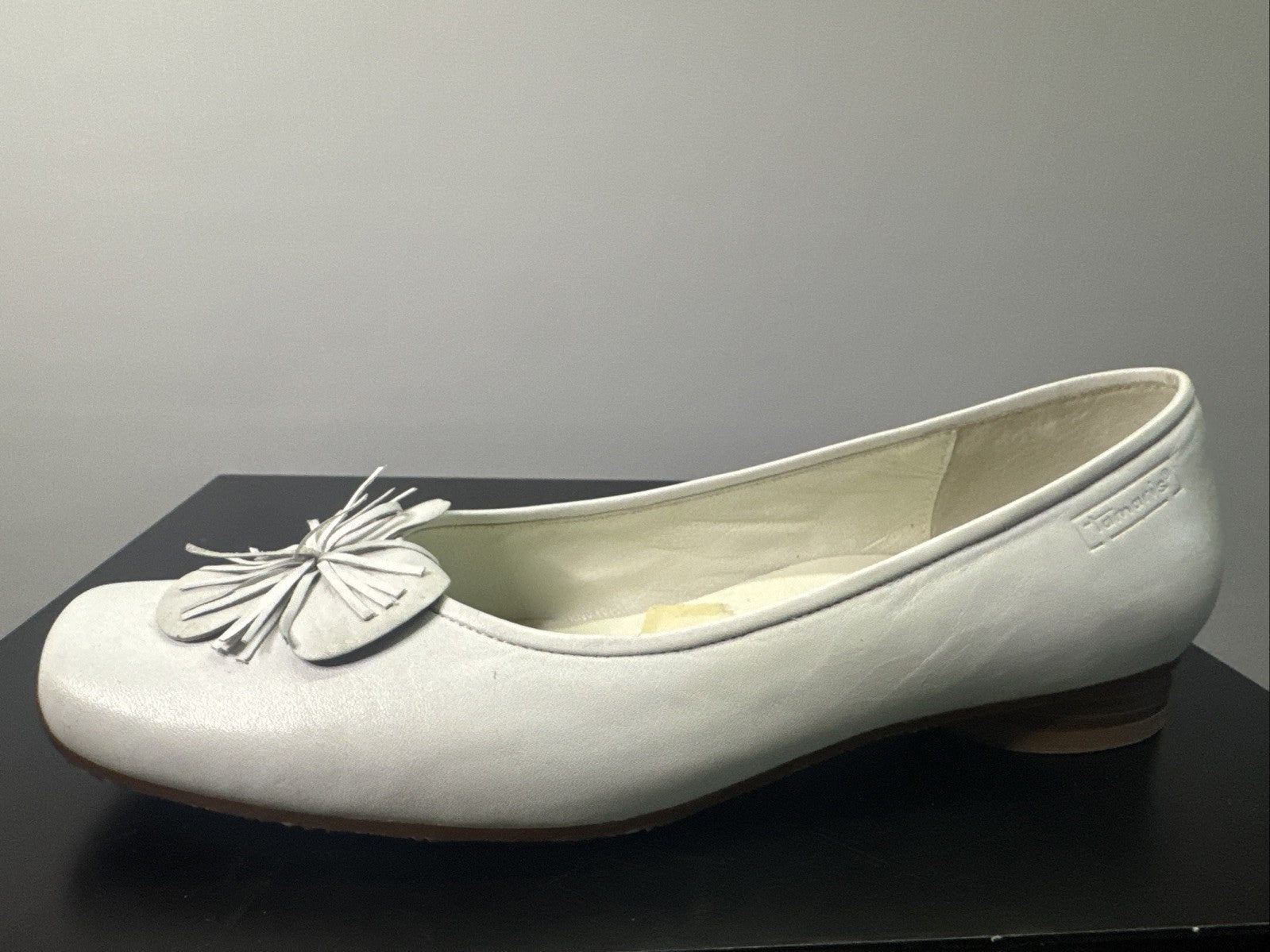Tamaris Pumps Gr. 39 Damen Weiß Leder