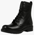 Dockers Stiefelte Gr.39 Stiefelette Schnürstiefel Boots Schuhe Lack schwarz