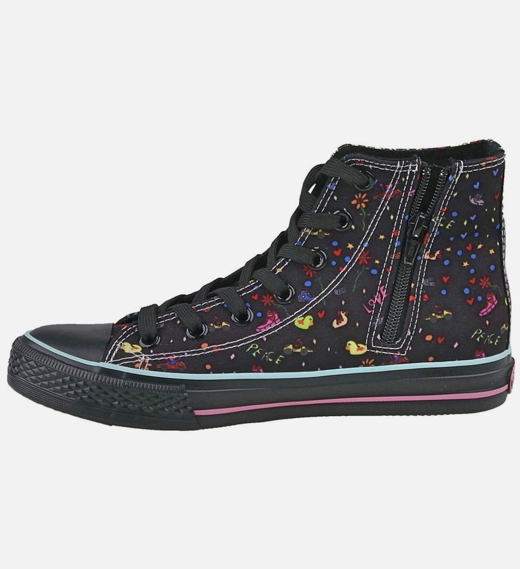 DOCKERS by Gerli Canvas Gr. 39 Damen Sneaker High Top Schuhe X-Art Limitiert