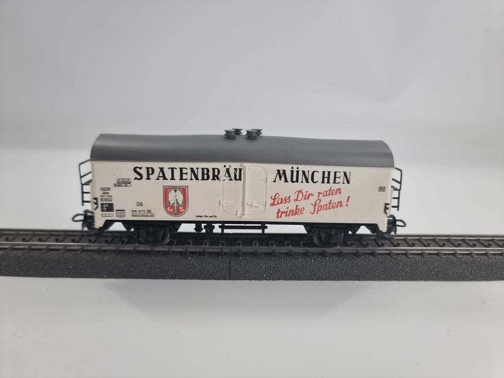 Märklin Bierwagen mit Brh Spatenbräu München weiß DB