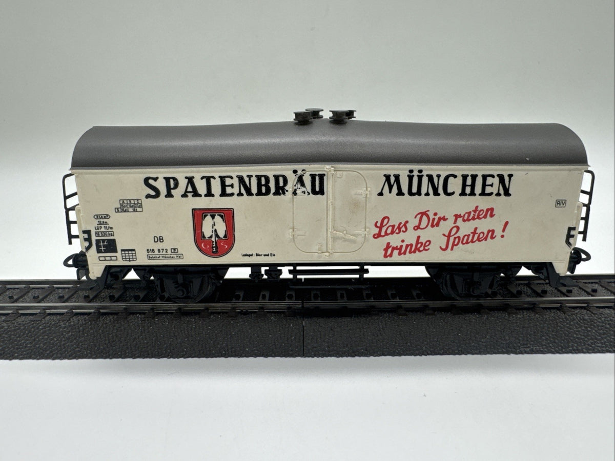 Märklin Bierwagen mit Brh Spatenbräu München weiß DB #501
