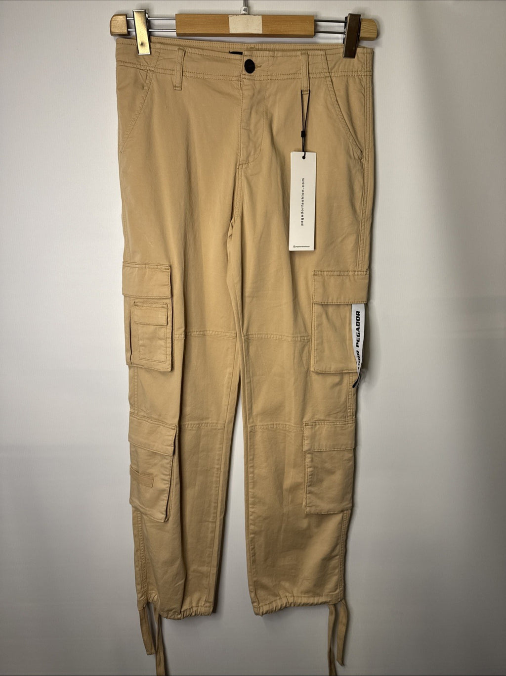 Pegador Damen Jeans Gr. M Tanami Wide Cargo Pants Beige