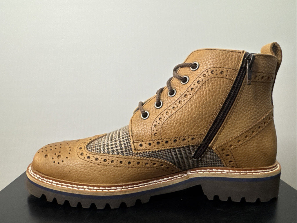SIOUX Germany Herren Business Schuhe Bootie QUENDRON - 708 Braun Gr. 40 / 6,5