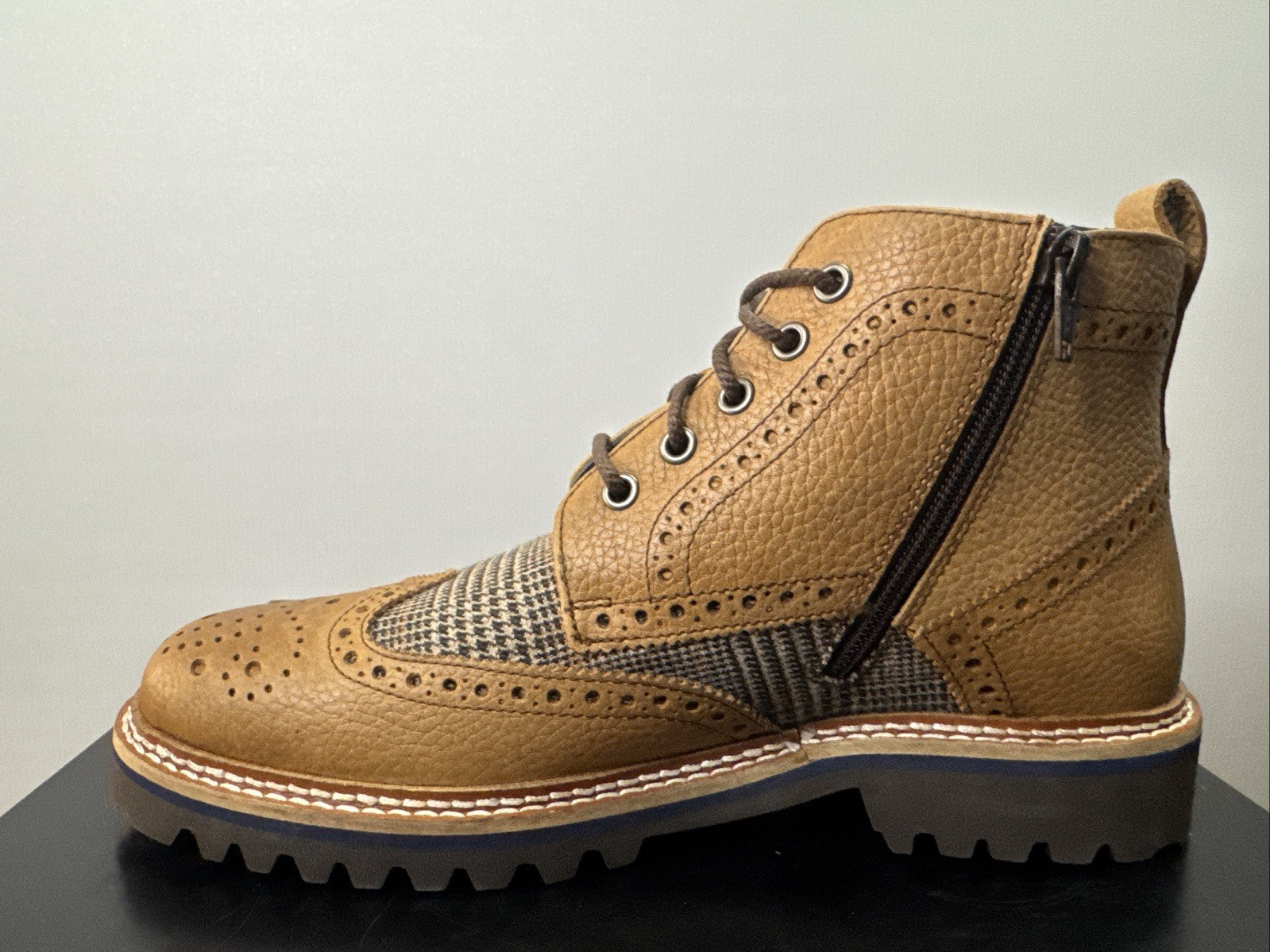 SIOUX Germany Herren Business Schuhe Bootie QUENDRON - 708 Braun Gr. 40 / 6,5