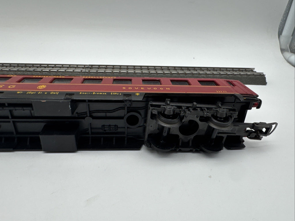 Lima DSG Speisewagen H0 – rot/silber  – Modellbahn