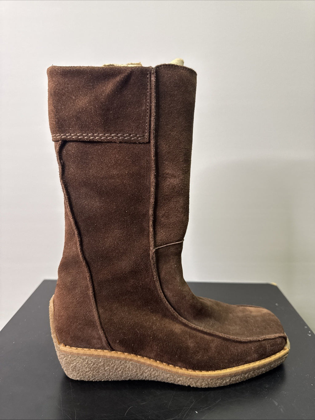 A-B Stiefelette Gr. 32 Mädchen Braun Leder 