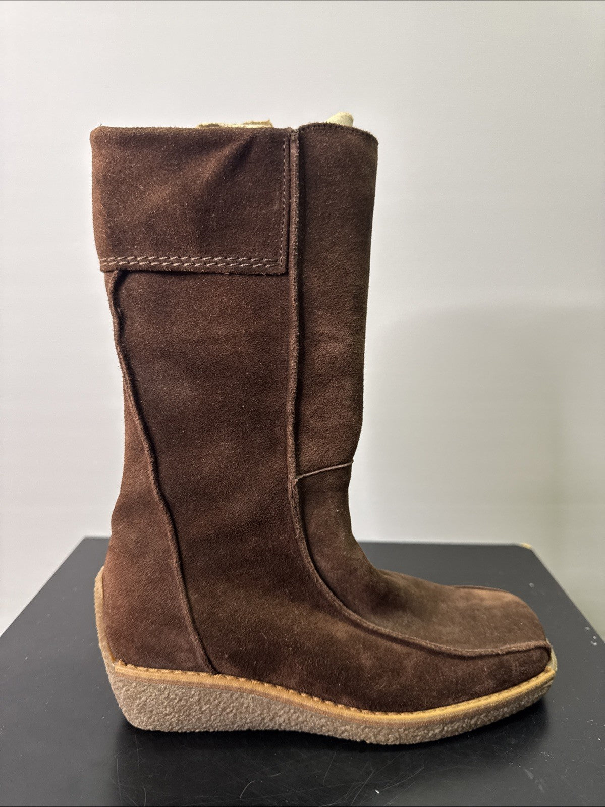 A-B Stiefelette Gr. 32 Mädchen Braun Leder 
