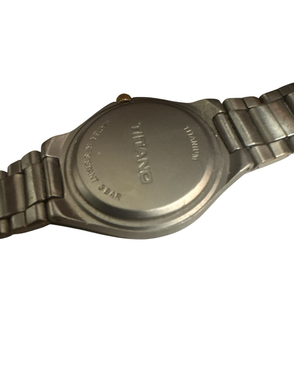 Titano Quartz Armbanduhr Silber Wasserdicht 3 Bar Titanium