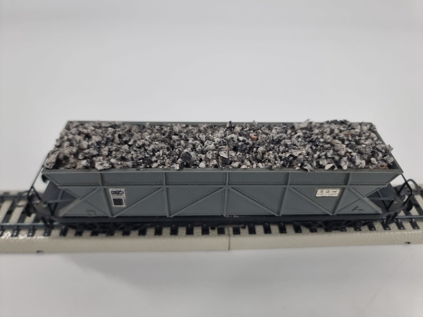 Hornby AcHO 725 SNCF - Vagone Tramoggia SGW a Carrelli - Meccano France - HO