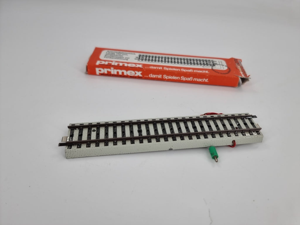 Märklin Primex 5074 H0, Anschlussgleisstück m. Kondensator, Metallgleis, in OVP