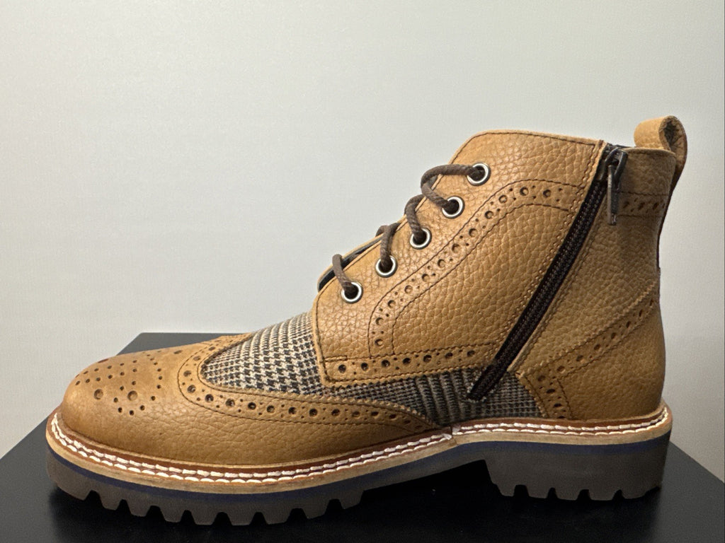 SIOUX Germany Herren Business Schuhe Bootie QUENDRON - 708 Braun Gr. 46 / 12