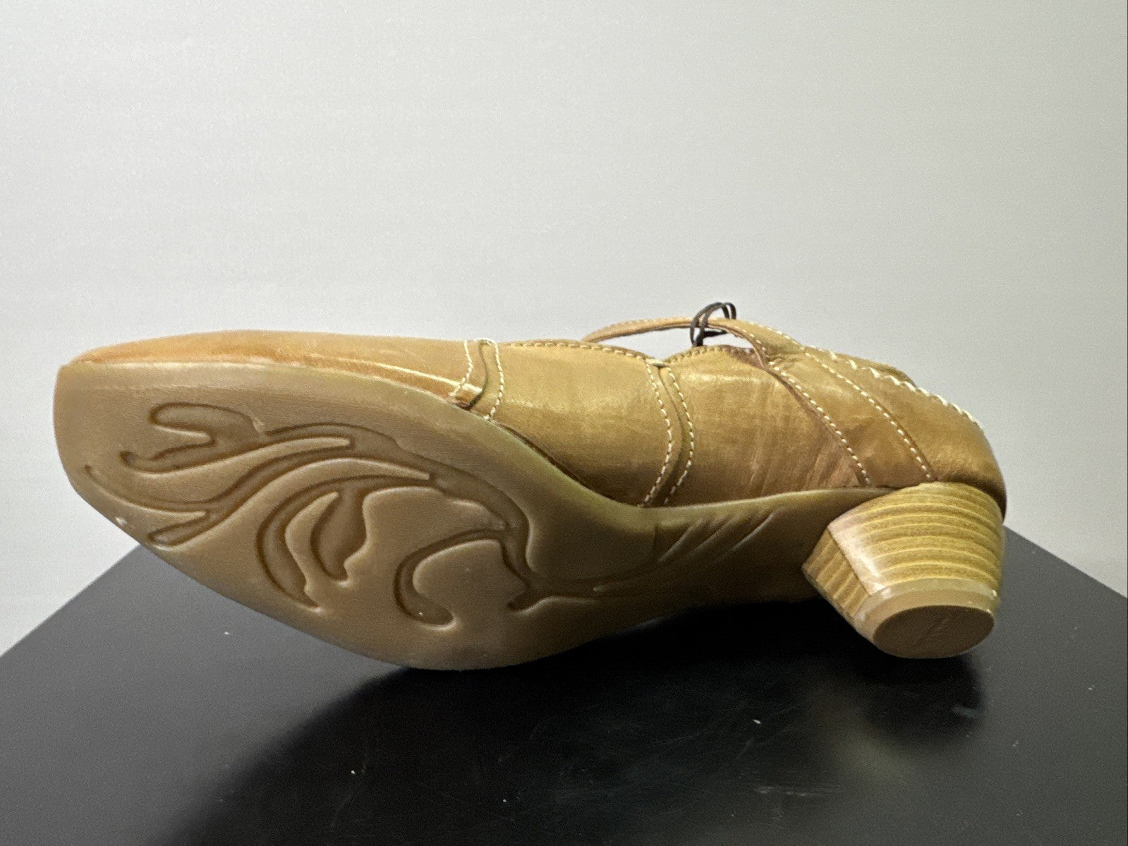 Jana Pumps  Gr. 6,5 Leder Braun Damen Absatzschuh