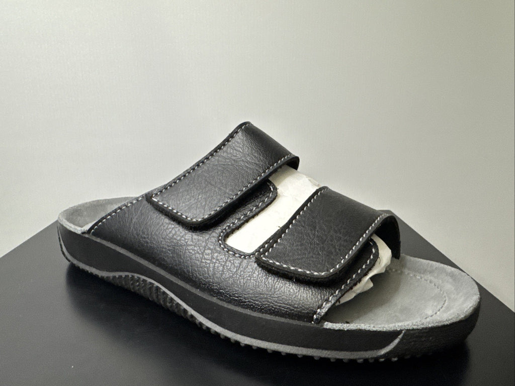 Rohde Herren Pantolette Gr. 46 Nappalino Weite G 1/2 8210 Schwarz
