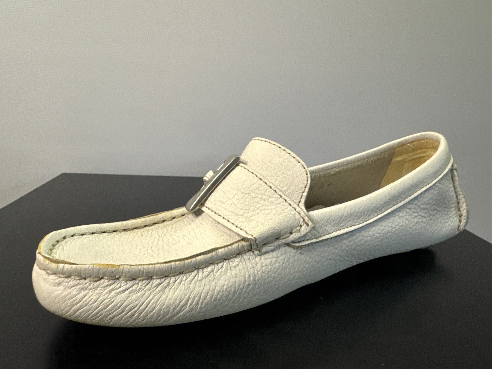 Dockers Slipper Gr. 36 Weiß Leder  