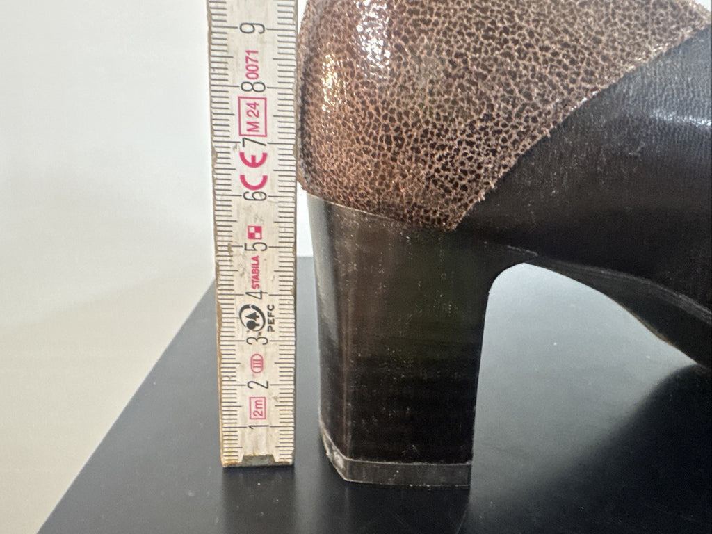 Simona Pumps Gr. 4 Damen Braun Leder