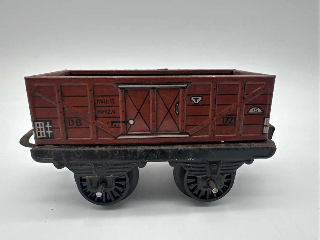 Spur 0 - offener Güterwagen 1721 DB - Made in Western Germany - litograph. Blech