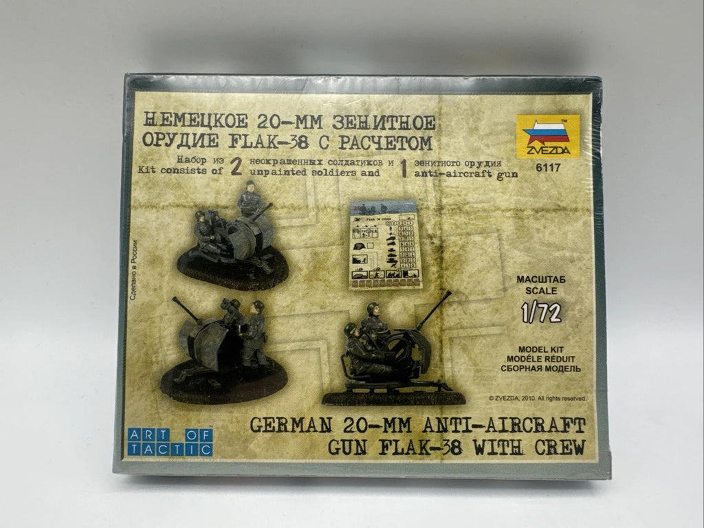 1:72 Bausatz Deutsche Soldaten im Weltkrieg 1939-1945 russian Zvezda KIT Flak 38