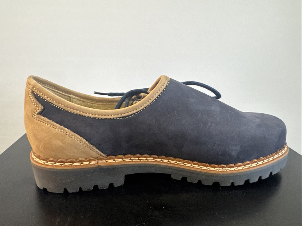 Schapuro Halbschuh Damen Gr. 4,5 Leder Blau