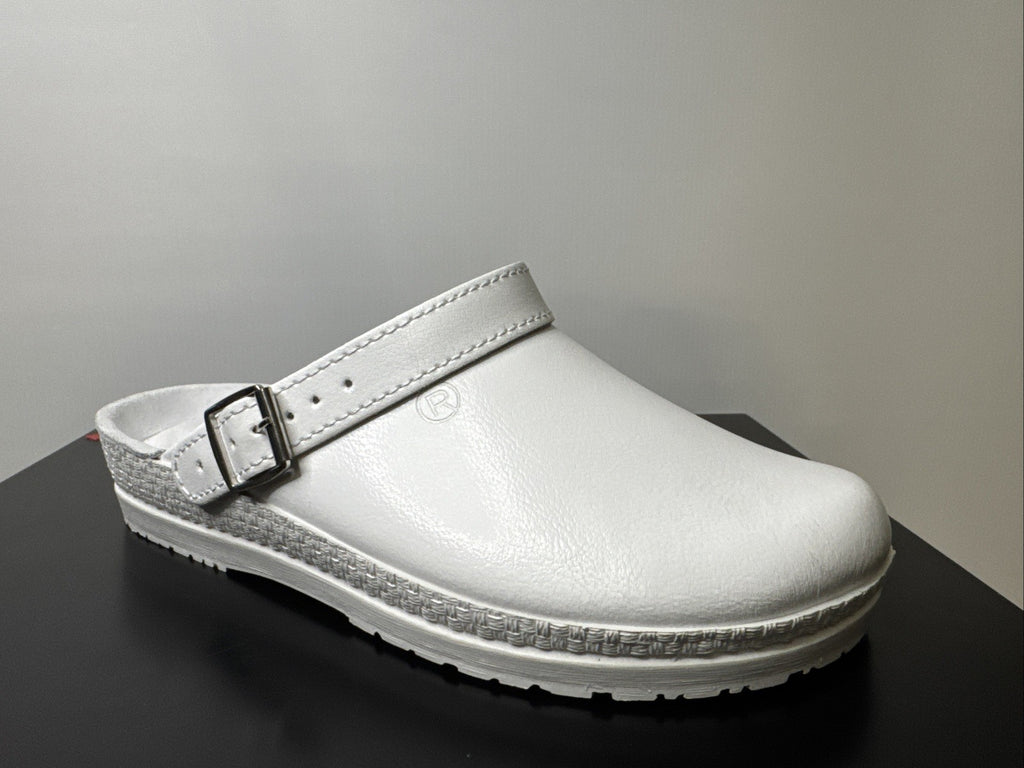 Rohde Herren Pantolette Gr. 39 Weiß Pantoffel 1518
