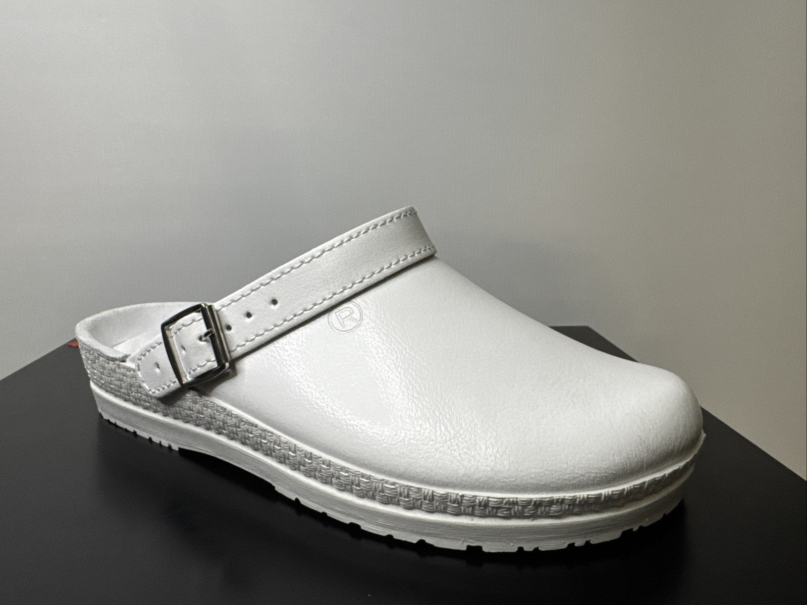 Rohde Herren Pantolette Gr. 39 Weiß Pantoffel 1518