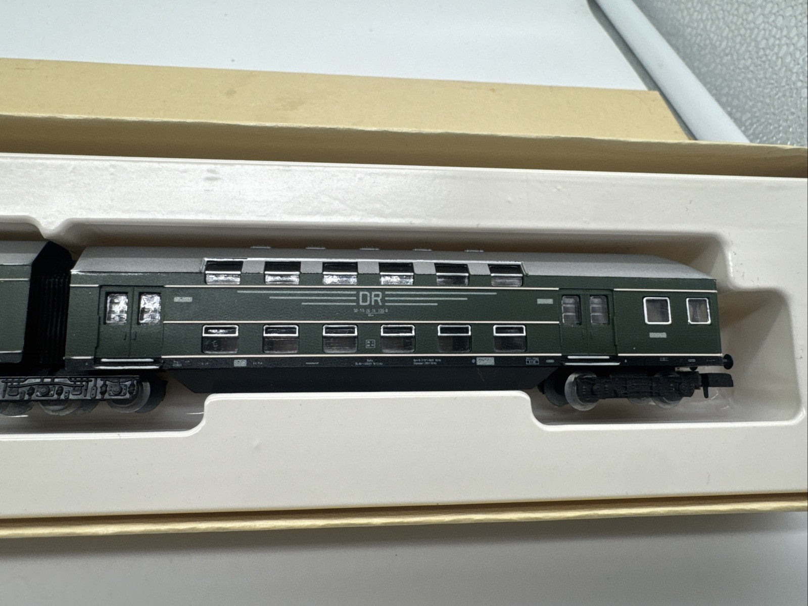 PIKO 4-tlg. Doppelstockwagen Doppelstockzug 50-50-26-14 DR 5/4136 Spur N OVP