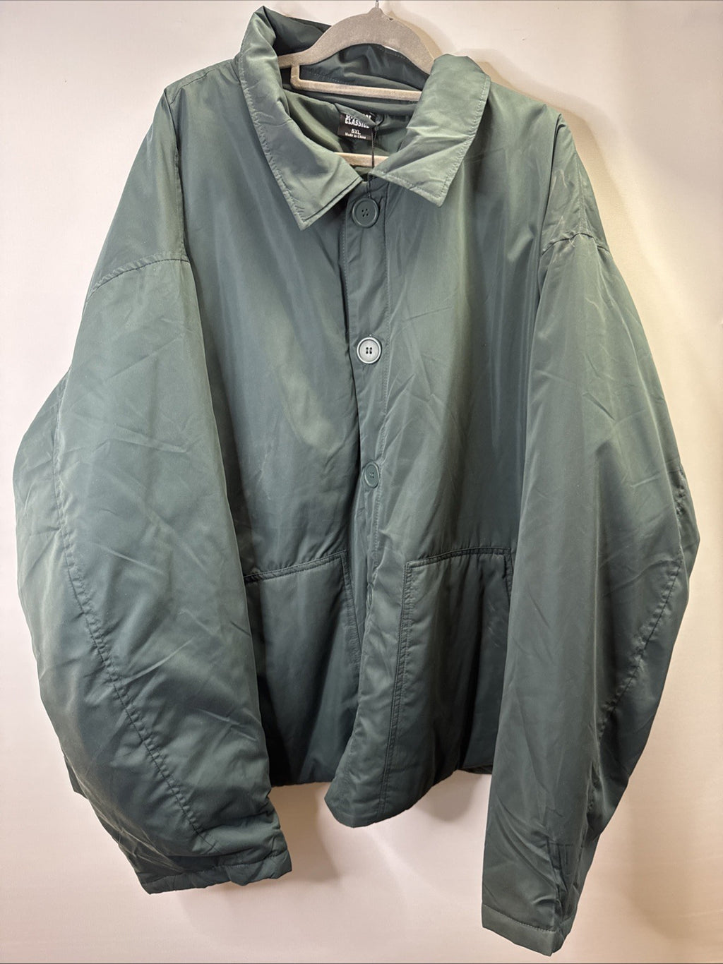 Urban Classic Herrenjacke Gr. 5XL Grün Knopf